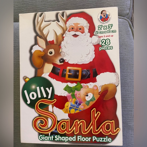 Frank schaffer Other - Santa Giant Shaped Floor Puzzle - Red Santa 3 YRS & UP